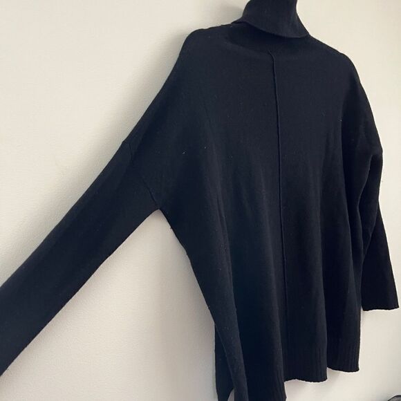 Blossom Cashmere Boxy Black Turtleneck Sweater | Size XS - Picture 5 of 8